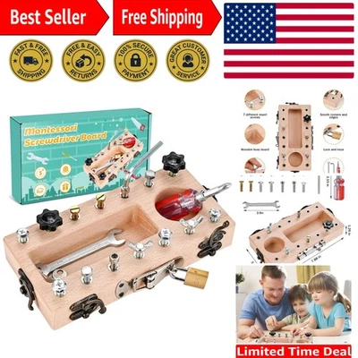 Juego sensorial Montessori con cerradura y llave para 3-5 viejos - Listo para regalo Foto 1 de 4