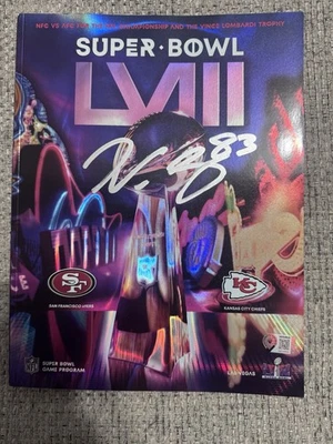 Noah Gray Signed Auto Super Bowl LVIII Program-Chiefs-Metabilia Coa - See Damage - Image 1 of 4