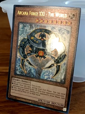 YuGiOh SUDA-AE091 / Arcana Force XXI - The World / ULTIMATE RARE / ASIAN-ENGLISH - Bild 1 von 4