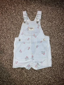 Vintage OshKosh B'gosh 12 Monate gestreift/Blumen Mädchen - Bild 1 von 4