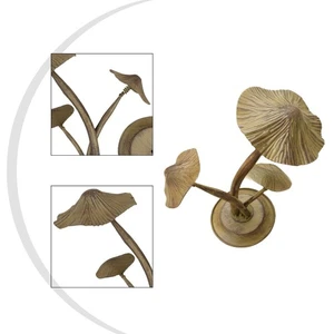 Metal Painted Mushroom Decor Set with Base Stake for Rustic Outdoor Gardens - Picture 1 of 9