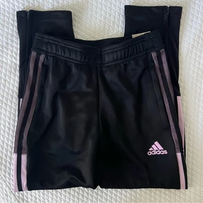 Adidas Tiro Track Pants Tapered Leg Black/Pink • 7/8 - Image 1 of 4