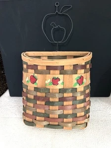 Woven Basket Wall Pocket Home Decor Cottage Farmhouse Style - Picture 1 of 3