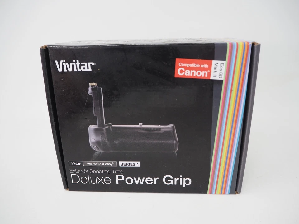 Vivitar BG-E21 Deluxe Battery Power Grip for Canon 6D Mark II Digital SLR - Image 1 of 2