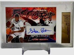 GABE BROWN 2022-23 LEAF OPTICHROME PROOF - KALEIDOSCOPE RWB AUTO CARD #1/1 - Picture 1 of 3