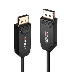 LINDY Glasfaser-Hybrid-Kabel (für DP 2.0, UHBR10, 30 m) - Afbeelding 1 van 4