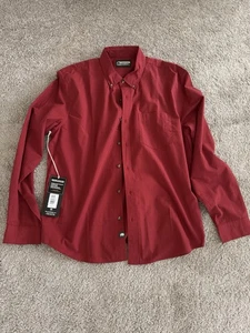 NWT Mountain Khakis Mens Long Sleeve Button Down Shirt Size XL Red Gingham - Picture 1 of 3