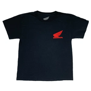 Camiseta De Colección Honda Racing YOUTH XL Negra Ala Roja Logo Motocicleta Gráfico Camisa - Imagen 1 de 6