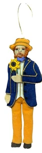 St. Nicolas Embroidered Vincent Van Gogh Ornament 6.5 Inches Tall #9097 VG NEW - Picture 1 of 3