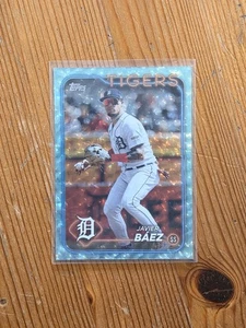 JAVIER BAEZ 2024 Topps Series 2 #508 AQUA Foil Board /399 TIGERS - Picture 1 of 2