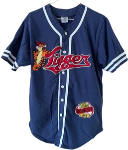 Maglia da baseball blu catalogo Disney vintage maglietta adulto piccola squadra buttafuori tigre - Foto 1 di 11