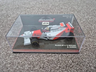 MINICHAMPS 1/43 MCLAREN MERCEDES MP4/10 MARCA BLUNDELL 1995 F1 COCHE FUNDIDO A PRESIÓN Foto 1 de 4