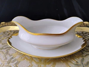 Limoges, Sauciere, Elfenbein und Gold - Bild 1 von 5