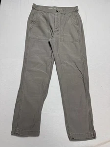 American Eagle Grey Pants Size 6 Side Waist Buttons - Picture 1 of 7