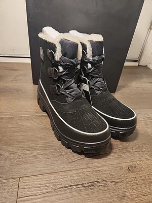 Новый Sorel женщин Tivoli IV водонепроницаемый зимние кожаные ботинки черный женский размер 10 - Изображение 1 из 4