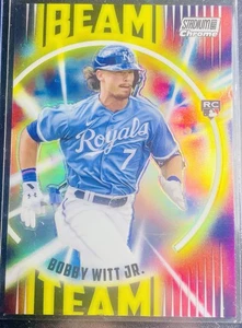 2022 Stadium Club Chrome Refractor Beam Team Bobby Witt RC W3 - Picture 1 of 2