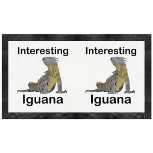 Futtermatte für Haustiere "Interessanter Leguan" (PM00032870) - Bild 1 von 4