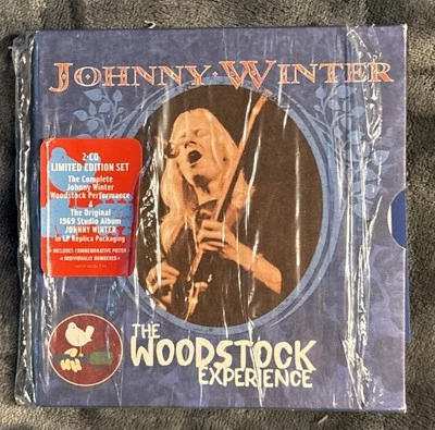 Johnny Winter 2 CD Limited Ed. Box Set - The Woodstock Experience - Sony 2009 VG — 第 1/3 张图片