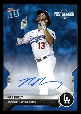 2021 Topps Now Postseason Los Angeles Dodgers AUTOGRAPH Max Muncy - Image 1 of 2