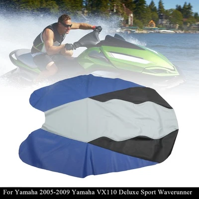 Nueva funda de asiento VX110 compatible con Yamaha All 2005-2009 VX110 Deluxe Sport Waverunner Foto 1 de 4