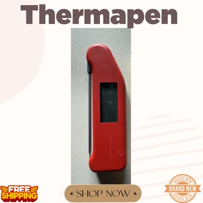 THERMOWORKS Classic Super-Fast Thermapen, Red Color | NEW | FREESHIP | AUTH