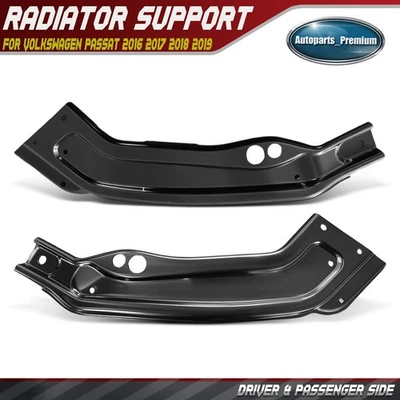 2x Panel lateral de soporte de radiador izquierdo y derecho para Volkswagen Passat 16-19 acero Foto 1 de 4