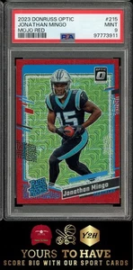 2023 Panini Donruss Optic ROOKIE RC #215 Jonathan Mingo Mojo Red PSA 9 - Picture 1 of 2