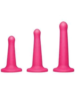 Doc Johnson Vac-U-Lock Total Penetration Set Platinum Silicone Pink - Picture 1 of 4