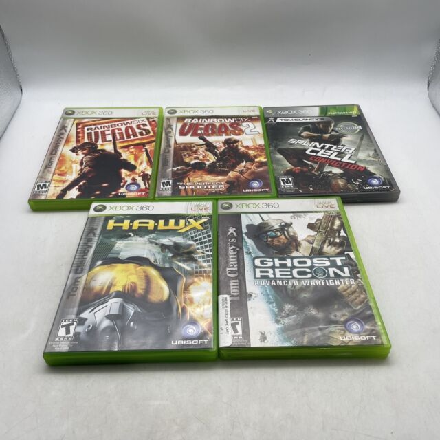 Lot of 5 Tom Clancy Xbox 360 Games~R6: Vegas, Splinter Cell, etc~Most  Complete