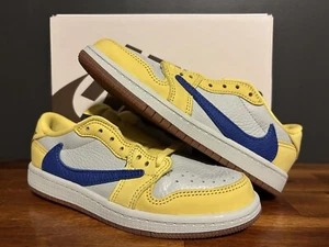 Nike Air Jordan 1 Retro Low OG x Travis Scott Canary DZ5909-700 PS Kinder Gr. 1,5Y - Bild 1 von 12