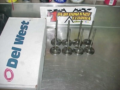 8 Del West 7 MM Titanium Intake Valves 2.170 Head 5.670" Long Bead Groove SB2.2 Foto 1 de 4
