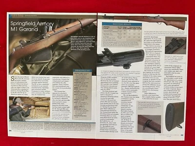Springfield Armory M1 Garand Print Ad /Magazine Article Details/Specs - Image 1 of 2