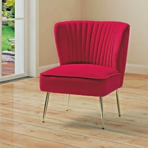 Red Luxury Velvet Fabric Quality Curtain Stretch Velour Material Upholstery - Picture 1 of 12