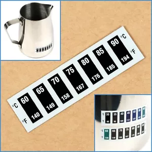 60 - 90 Degree Heat Temperature Sticker Label Indicator For Coffee Milk Steaming - Bild 1 von 6