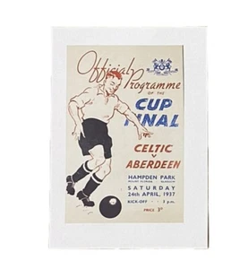 Final de la Copa de Escocia 1937 - impresión A4 - Celtic V Aberdeen - 24/4/1937 - Imagen 1 de 1