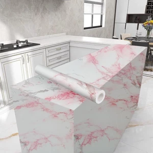 Marble Contact Paper Peel and Stick 17.7" X 118" White Grey Marble Contact Paper - Picture 1 of 12