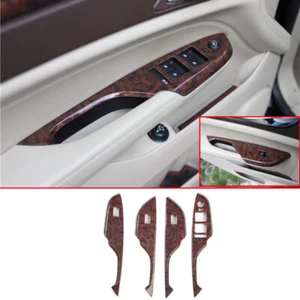 Wood Grain Window Lift Glass Control Panel Cover 4pcs For Cadillac SRX 2010-2016 - Picture 1 of 12