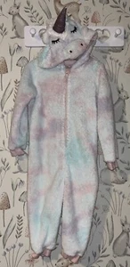 Girls Age 1-2 Years - M&S All In One - Unicorn - Picture 1 of 3