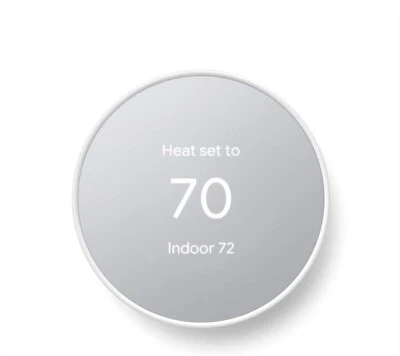 Google Nest Smart Thermostat for Home - Programmable Wifi Thermostat Snow White - Image 1 of 4