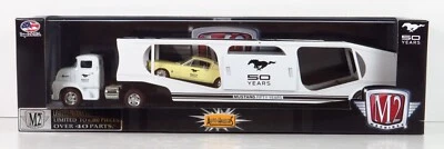 M2 Machines Auto Haulers Fifty 50 years 1956 Ford COE 1965 Mustang 2+2 Fastback - Image 1 of 4