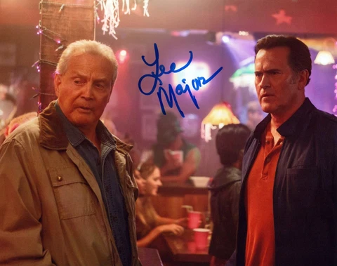 LEE MAJORS signed Autograph 20x25cm "Ash vs. Evil" In Person Cover