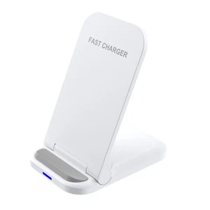 Wireless Fast Charger 15W Charging Stand Dock For Samsung Galaxy iPhone Mobile - Picture 1 of 21