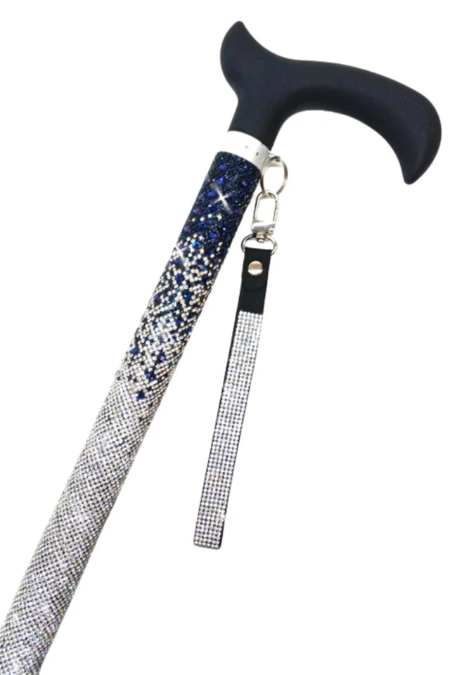 Jacqueline Kent Mariners Cross Collection Adjustable Aluminum Cane (Navy Wave) - Image 1 of 1