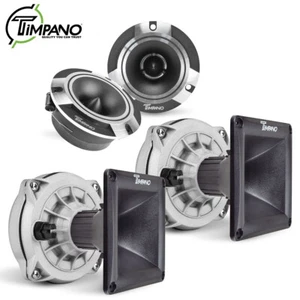 2 controladores de bocina Timpano + Bullet Super Tweeters TPT-D250X+HL11-25+TPT-ST2 CROMO - Imagen 1 de 9