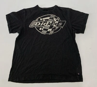 Dickies Shirt Kids Size Medium 10/12 Black Short Sleeve Vintage - Image 1 of 4