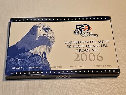 2006 United States Mint 50 State Quarters Proof Set Certificated San Francisco Cover