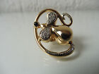 Nice Pin/Ansteck- Pin, Mouse, Gold Plated, Polished Stones, Pierre Lang