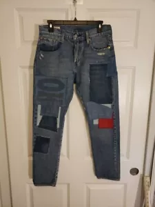 Levis 512 Slim Taper Fit Patched Men's Jeans 30x30. Big "E".!! - Picture 1 of 24