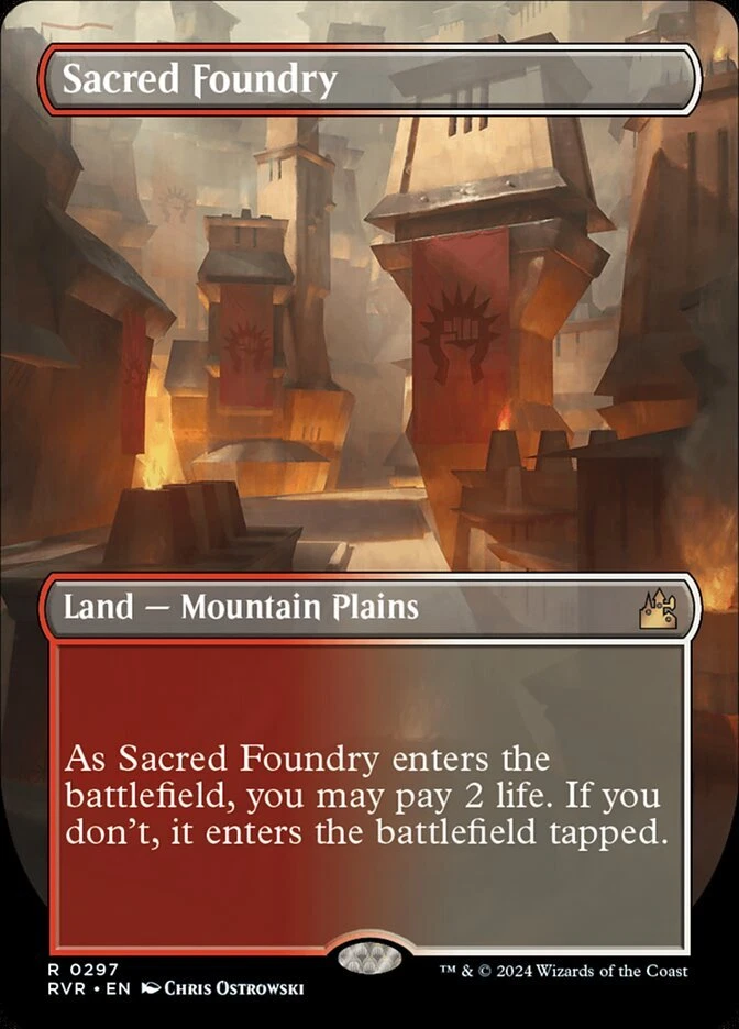 MTG Magic the Gathering Sacred Foundry (297/497) Ravnica Remastered LP - Image 1 of 1