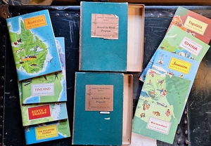 Lot of 8 Vintage American Geographical Society "Around The World Program" Books - Picture 1 of 6